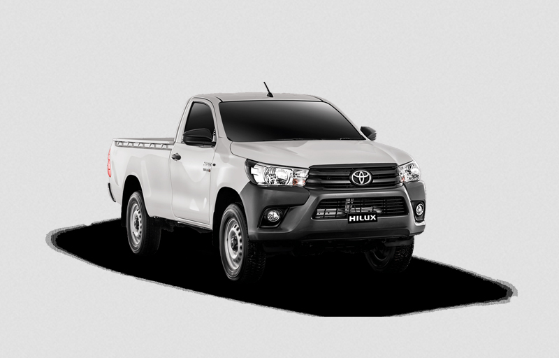 The exterior of the Toyota Hilux 4x2 standard