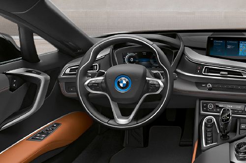 The interior design of the BMW i8