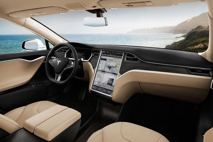 The interior design of the Tesla S 75D